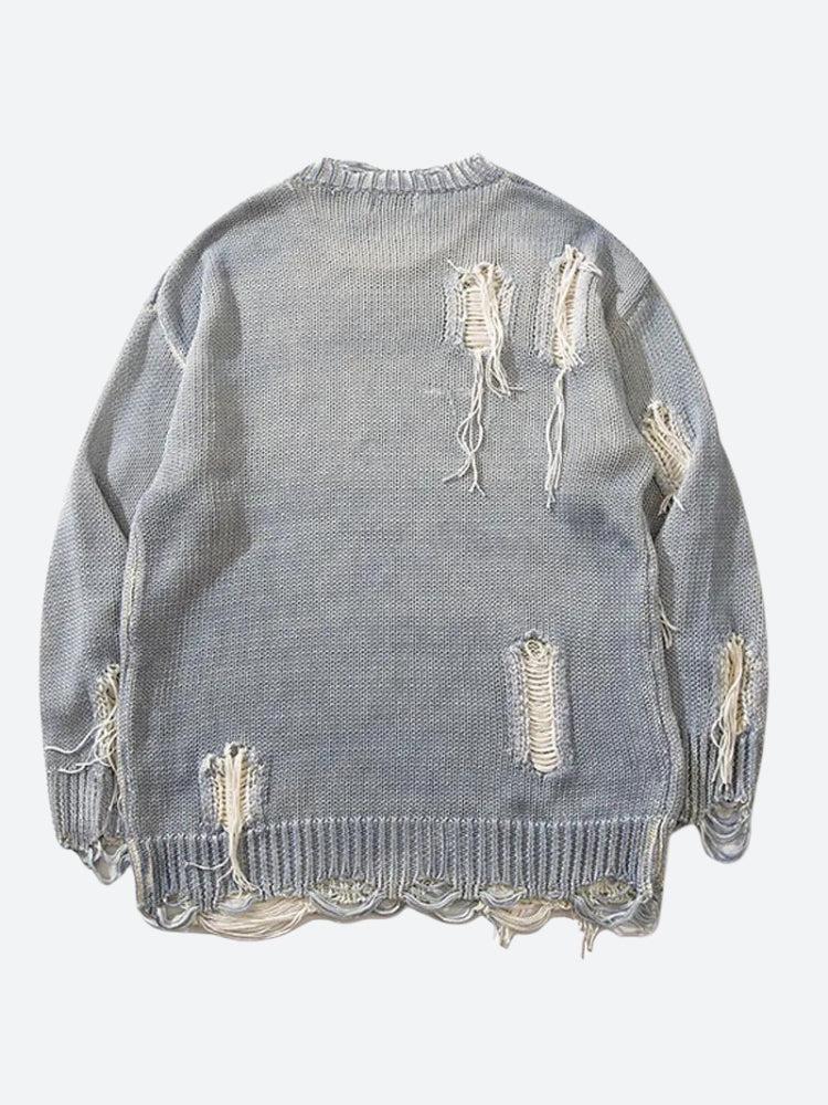 Men's Distressed Grunge Sweater