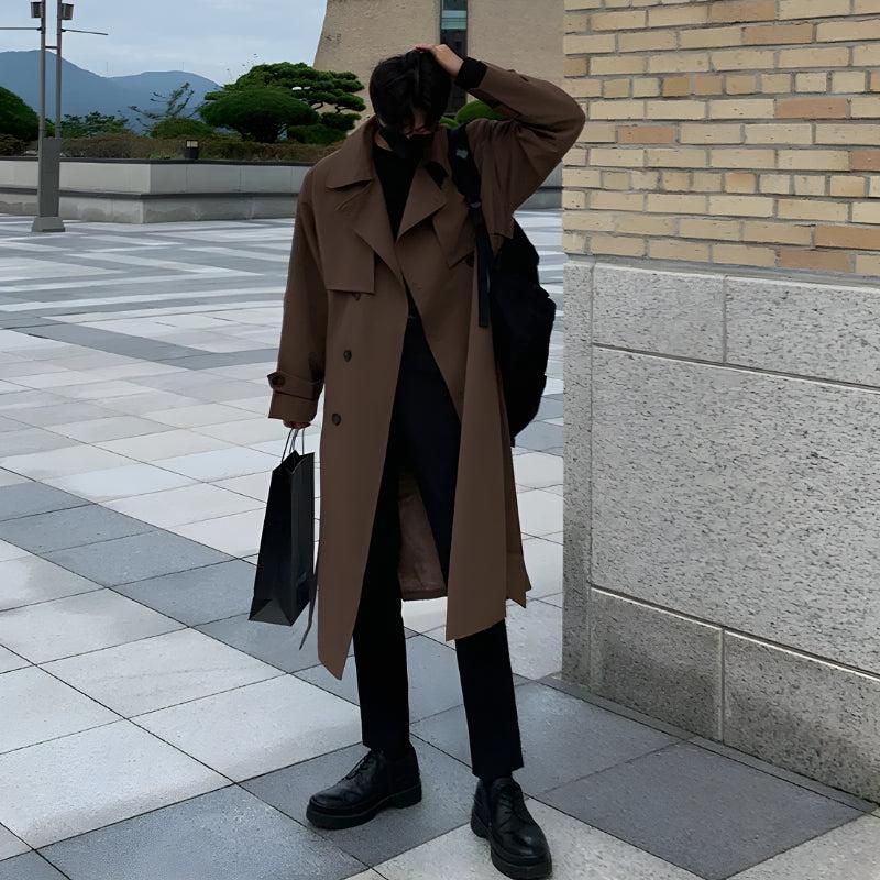 Men’s Double-Breasted Trench Coat