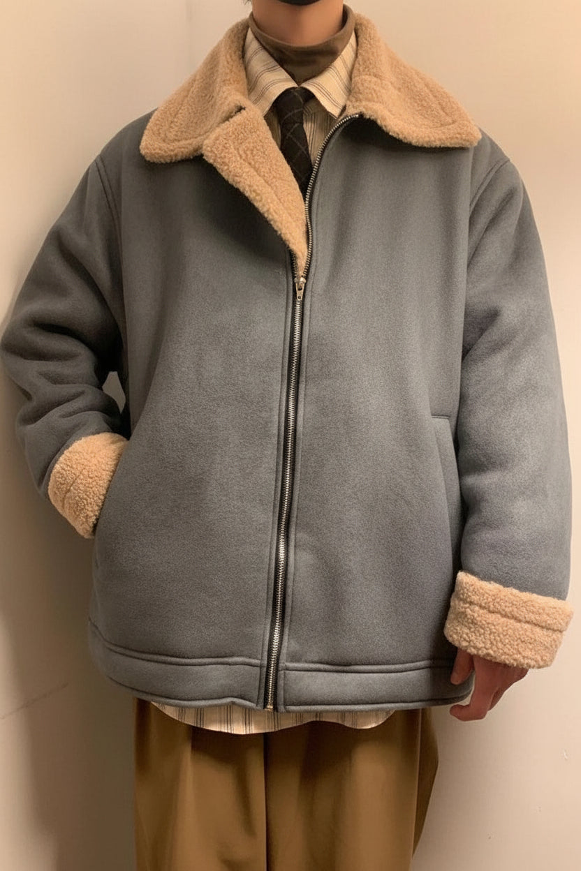 Men’s Double-Faced Zip-Up Jacket