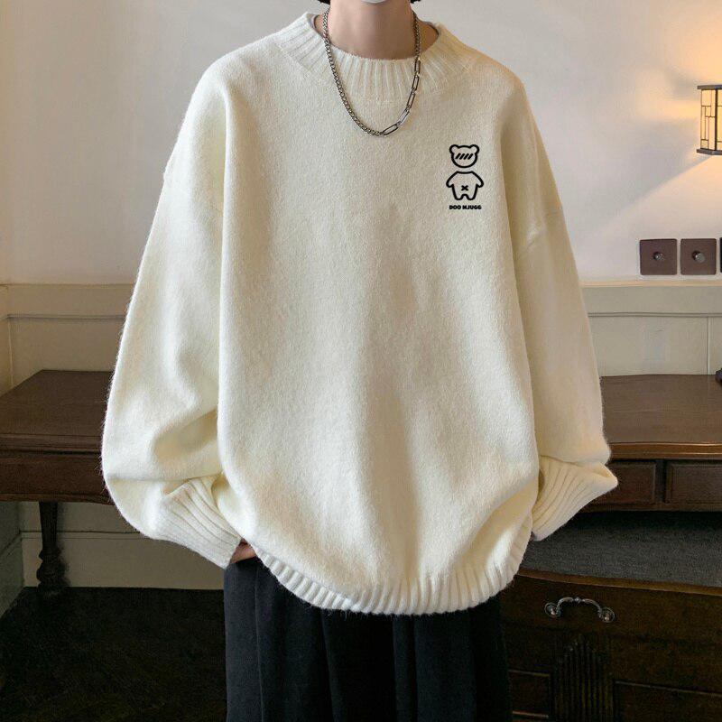 Men’s Embroidered Bear Sweater