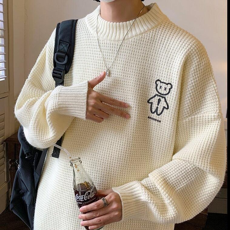 Men’s Embroidered Bear Sweater