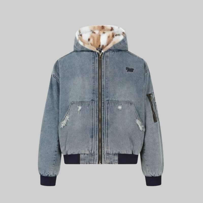 Men’s Fur-Lined Denim Jacket