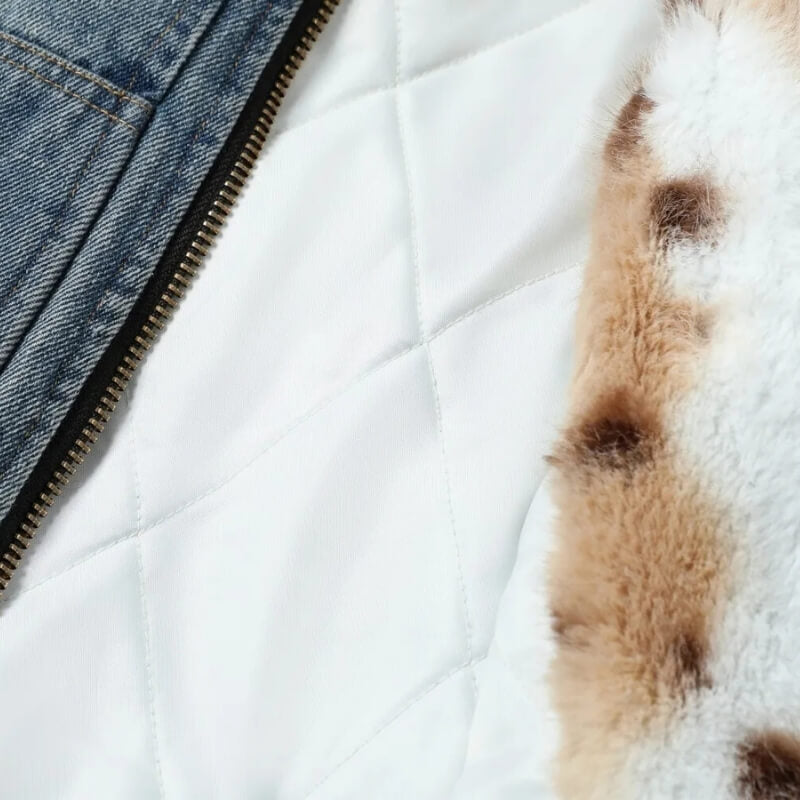 Men’s Fur-Lined Denim Jacket
