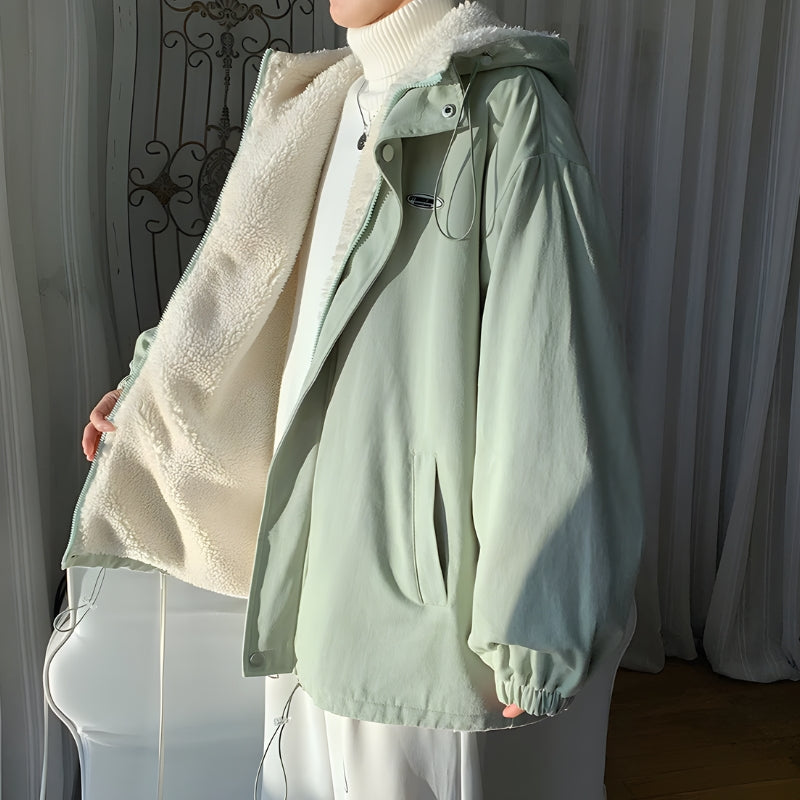 Men’s Fur-Lined Hooded Jacket