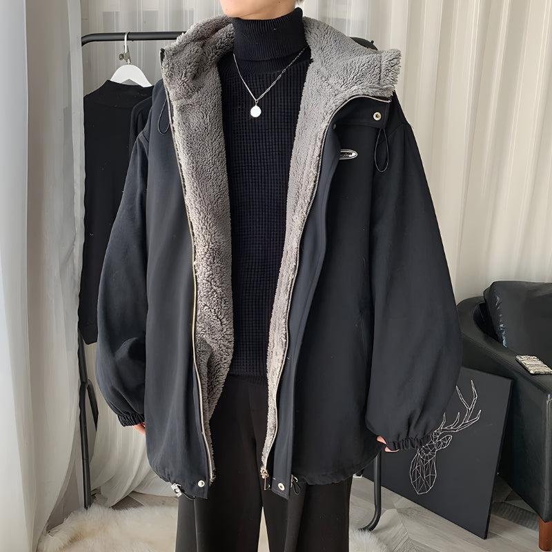 Men’s Fur-Lined Hooded Jacket