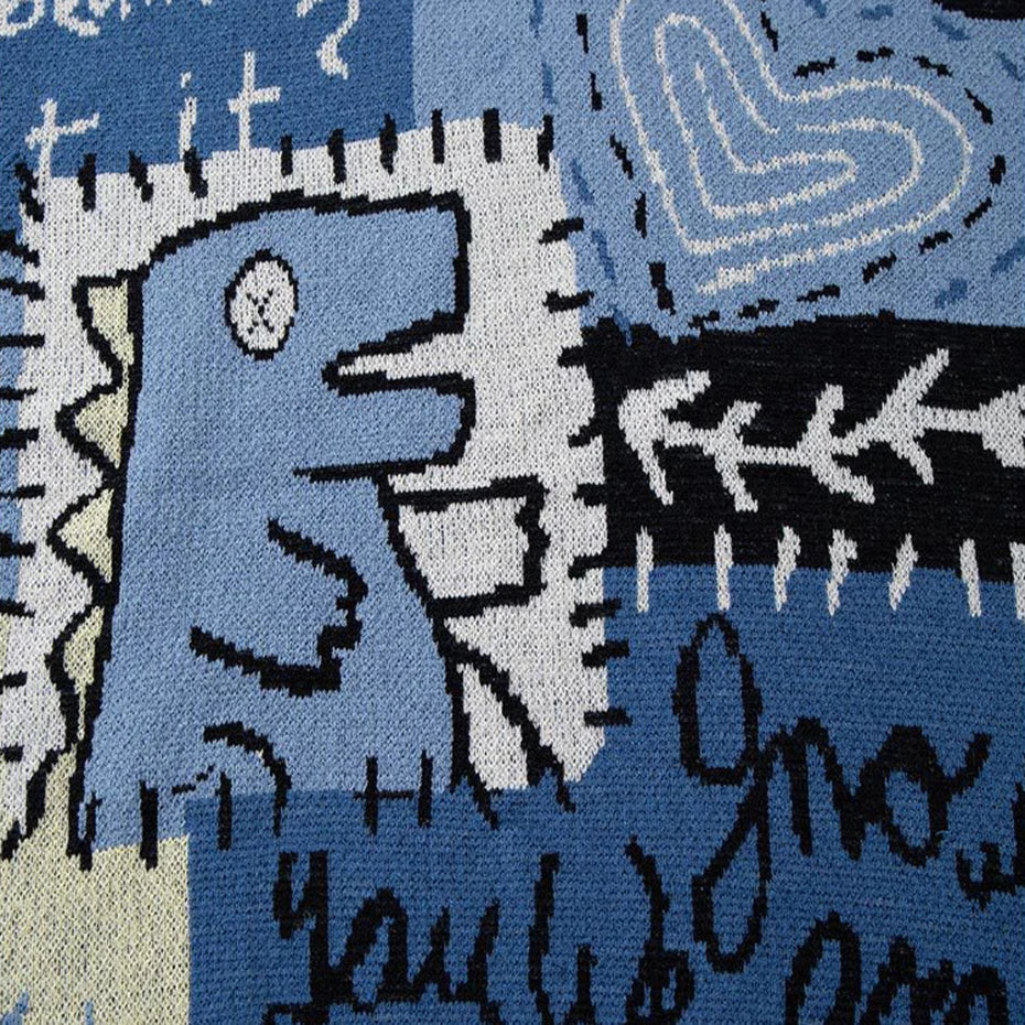 Men's Graphic Dinosaur Sweater