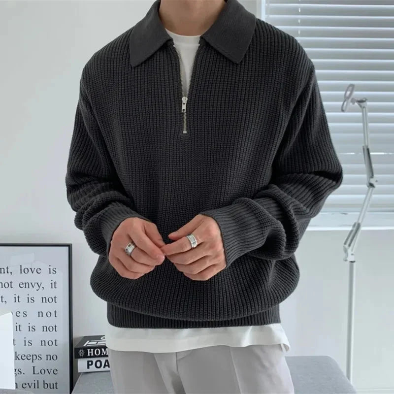 Men’s Old Money Half-Zip Sweater