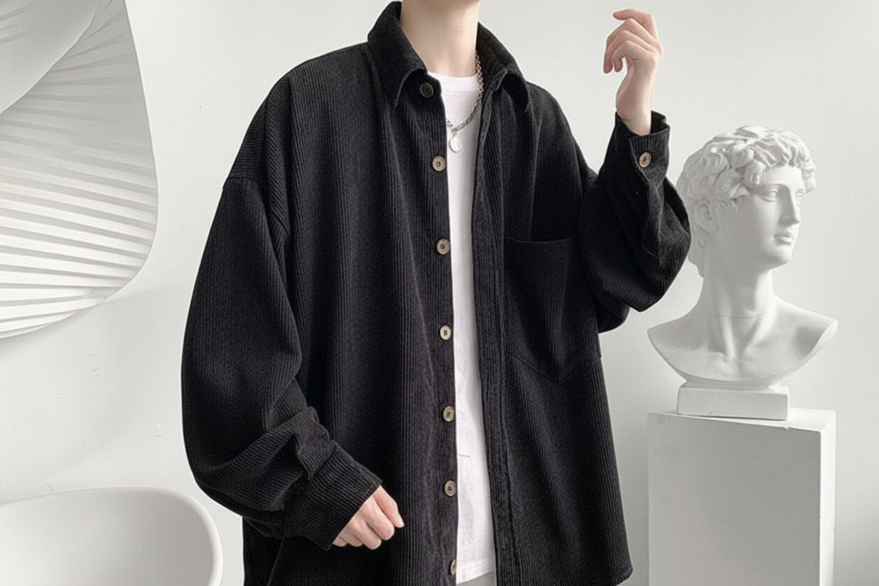 Men's Oversized Corduroy Shirt