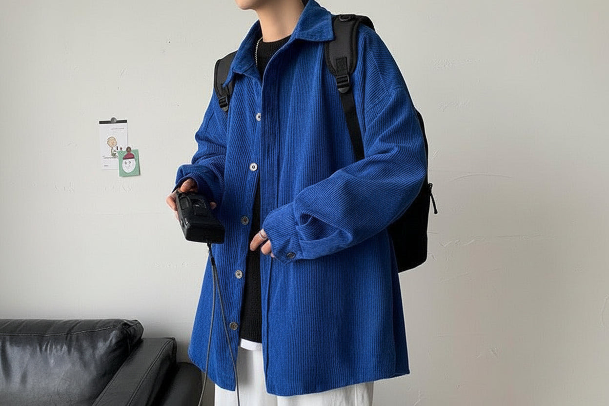 Men's Oversized Corduroy Shirt