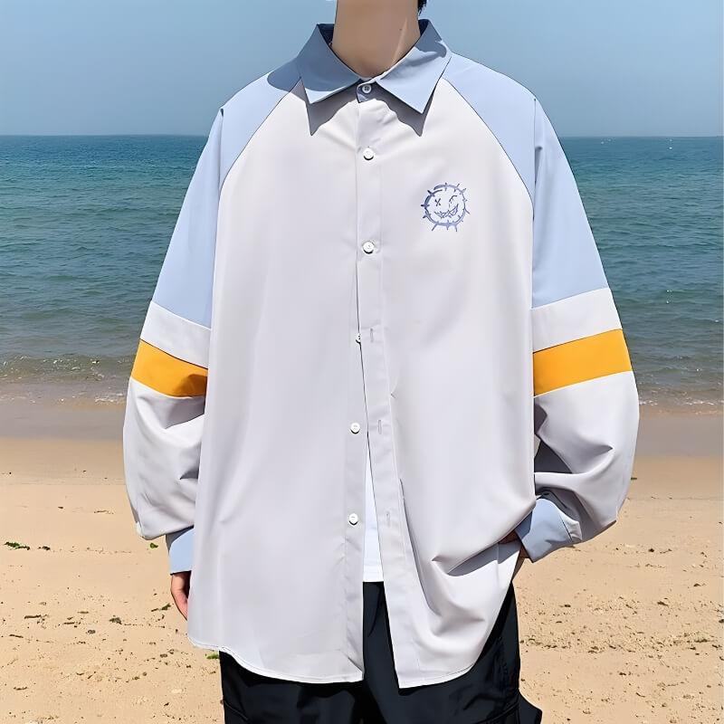Men's Pastel Smiley Face Shirt