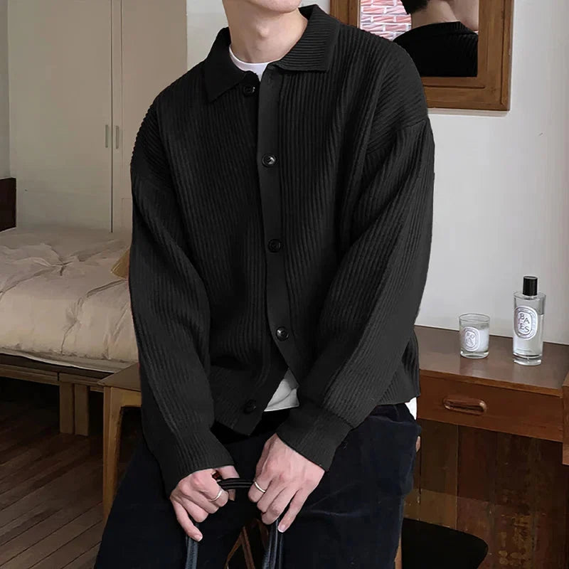 Men’s Ribbed Cardigan