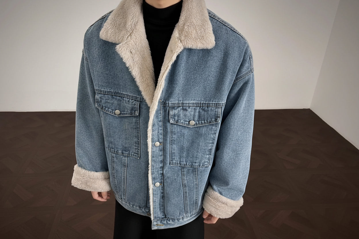 Men’s Sherpa Denim Jacket