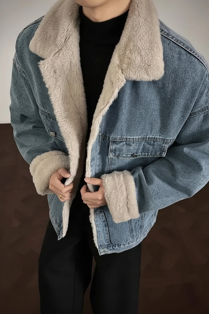 Men’s Sherpa Denim Jacket