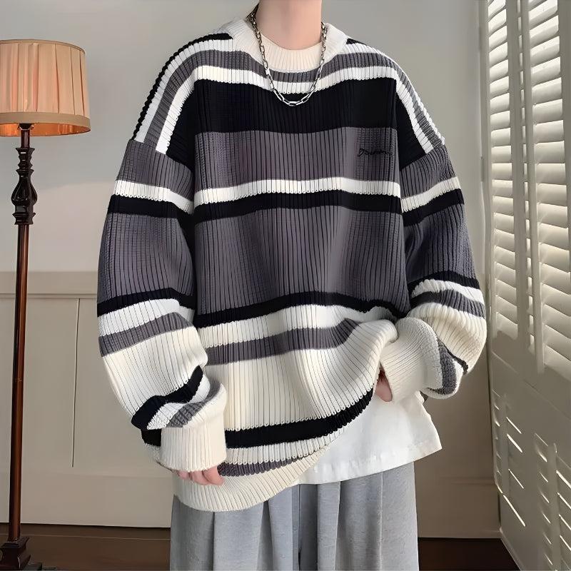 Men’s Striped Knit Sweater