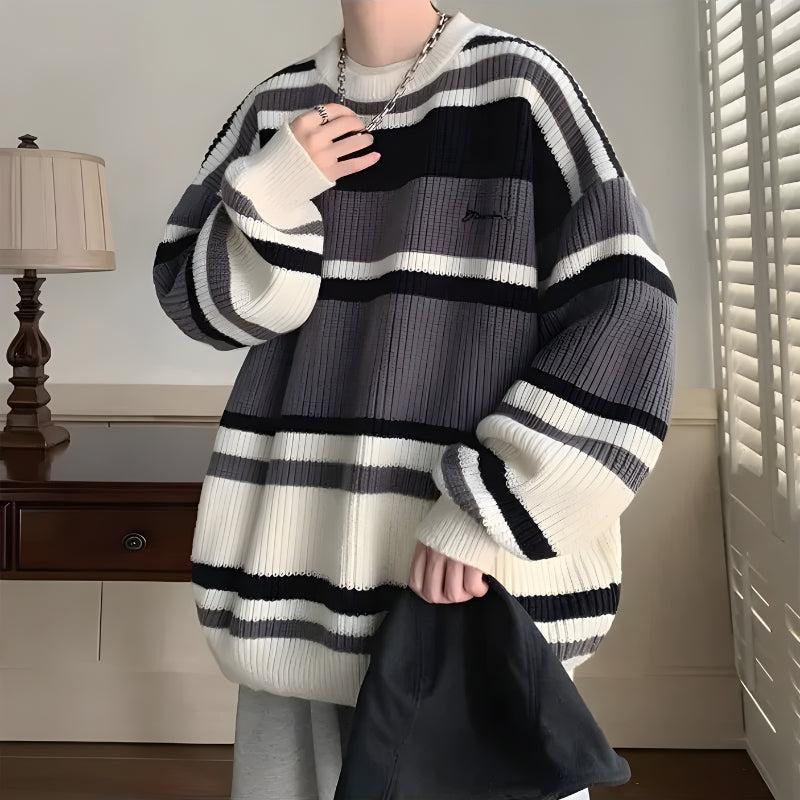Men’s Striped Knit Sweater