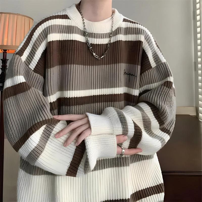 Men’s Striped Knit Sweater