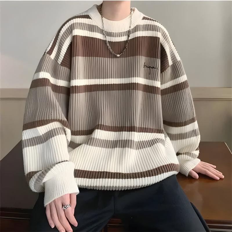 Men’s Striped Knit Sweater