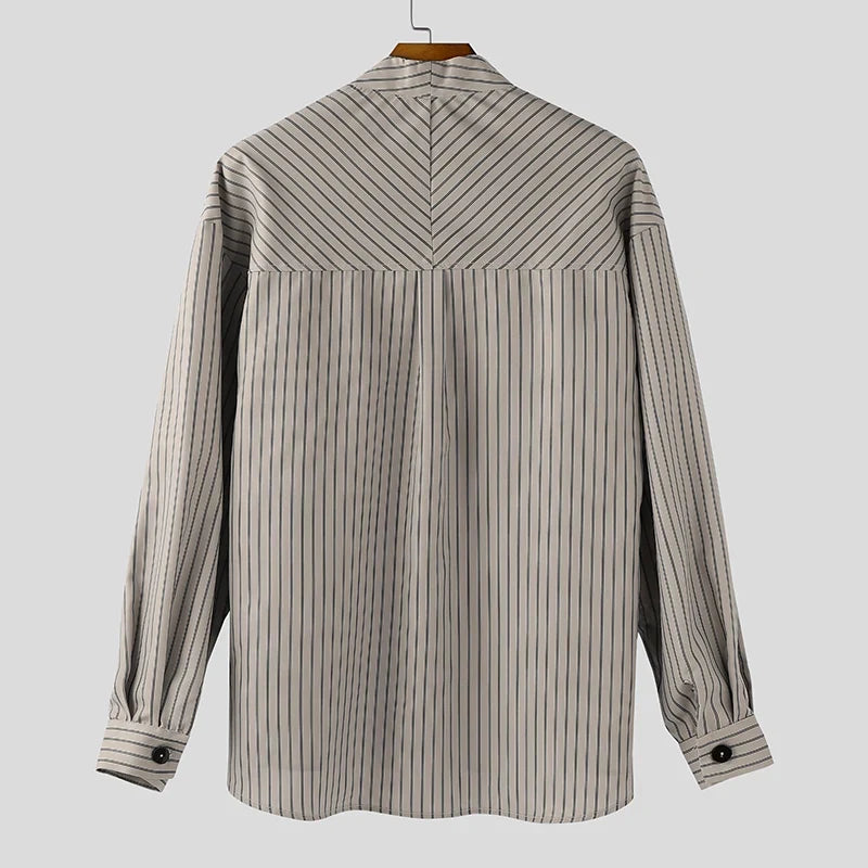 Men’s Vertical-Striped Shirt