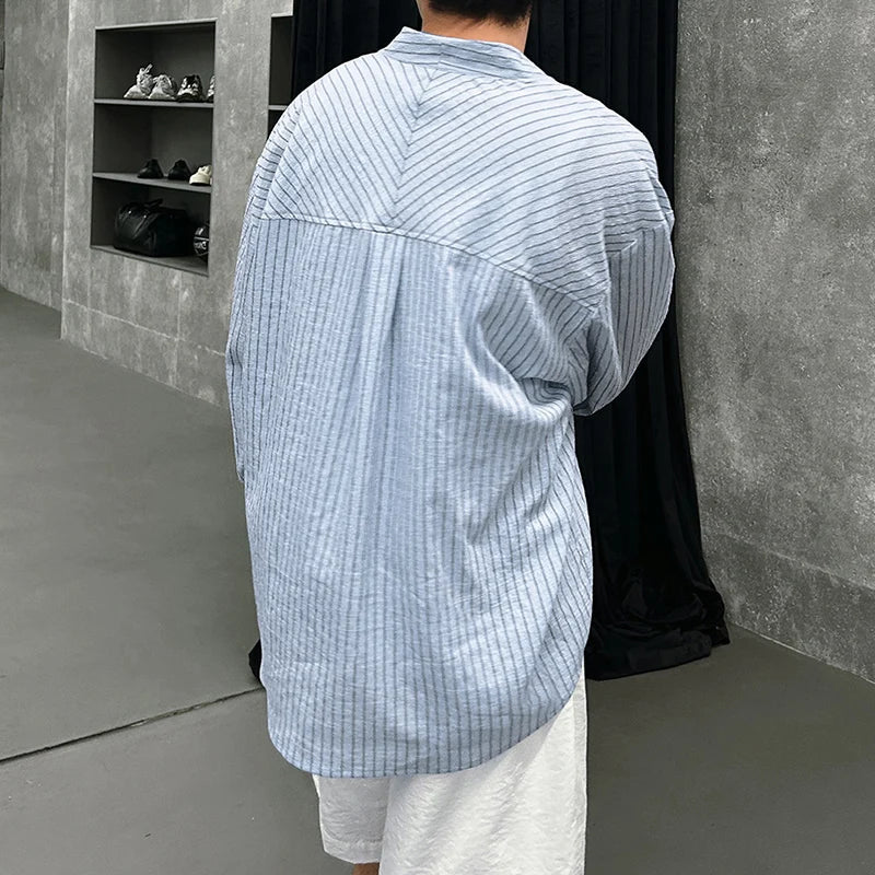 Men’s Vertical-Striped Shirt