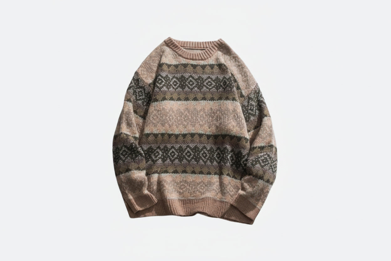 Men's Vintage Jacquard Sweater