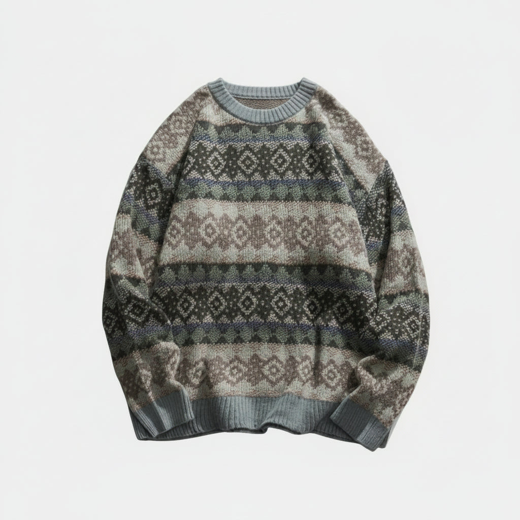 Men's Vintage Jacquard Sweater