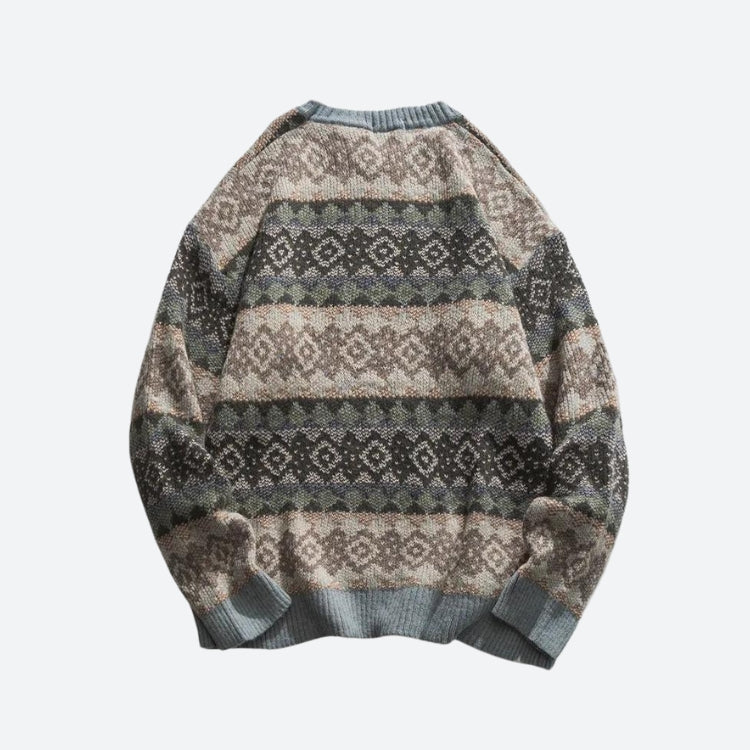 Men's Vintage Jacquard Sweater