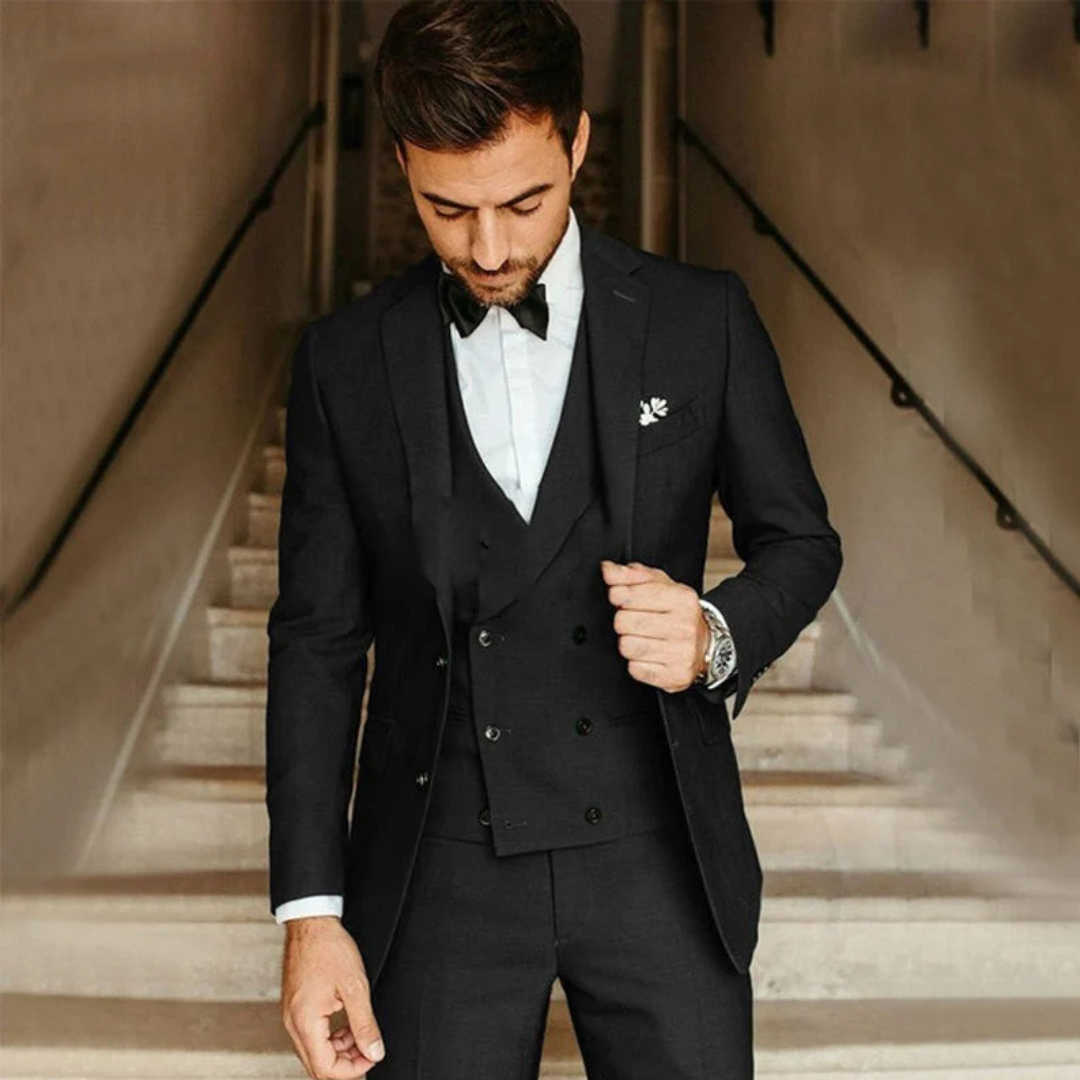 Men’s Relaxed Fit 3-Piece Formal Guest Suit