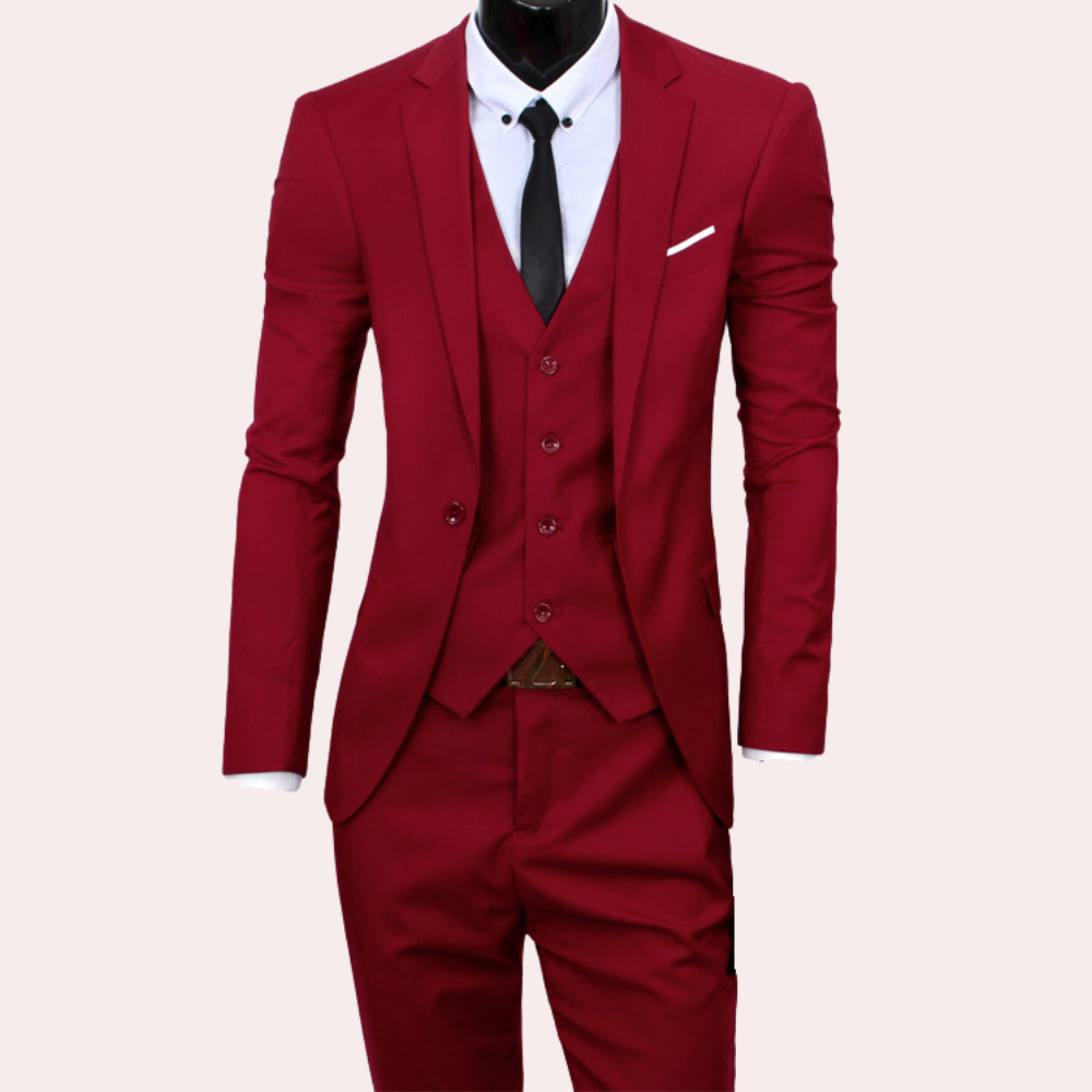 Men’s Single Breasted 3-Piece Wedding Guest Suit