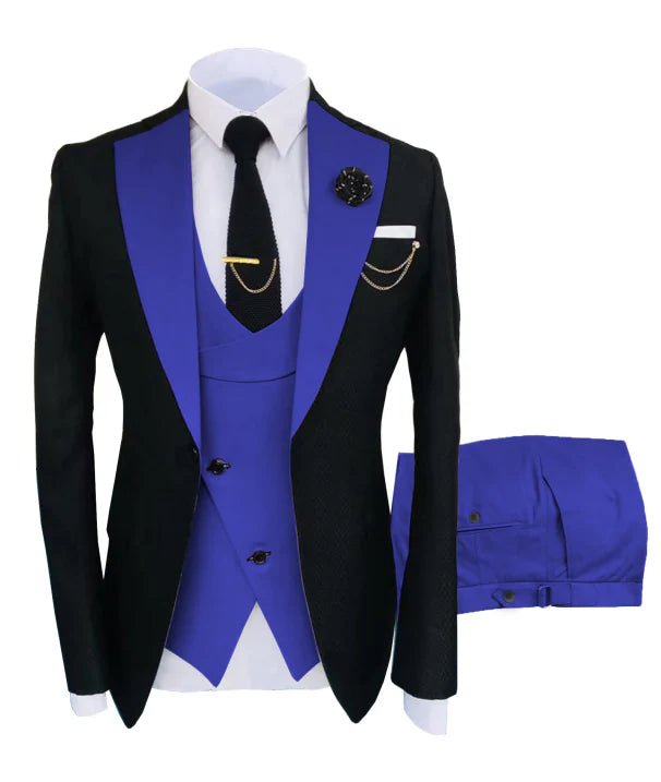 Men's Three-Piece Wedding Guest Suit for Modern Fashion Style