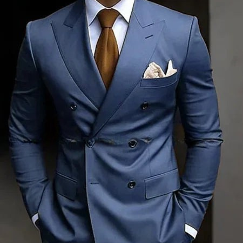 Men's Two Piece Double-Breasted Wedding Guest Suit