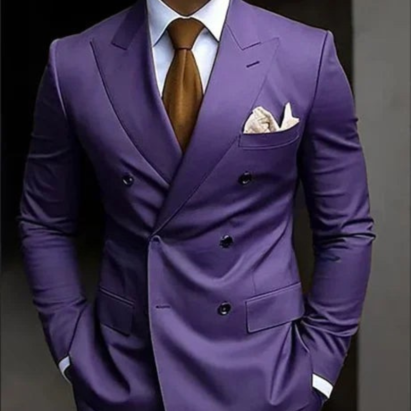 Men's Two Piece Double-Breasted Wedding Guest Suit