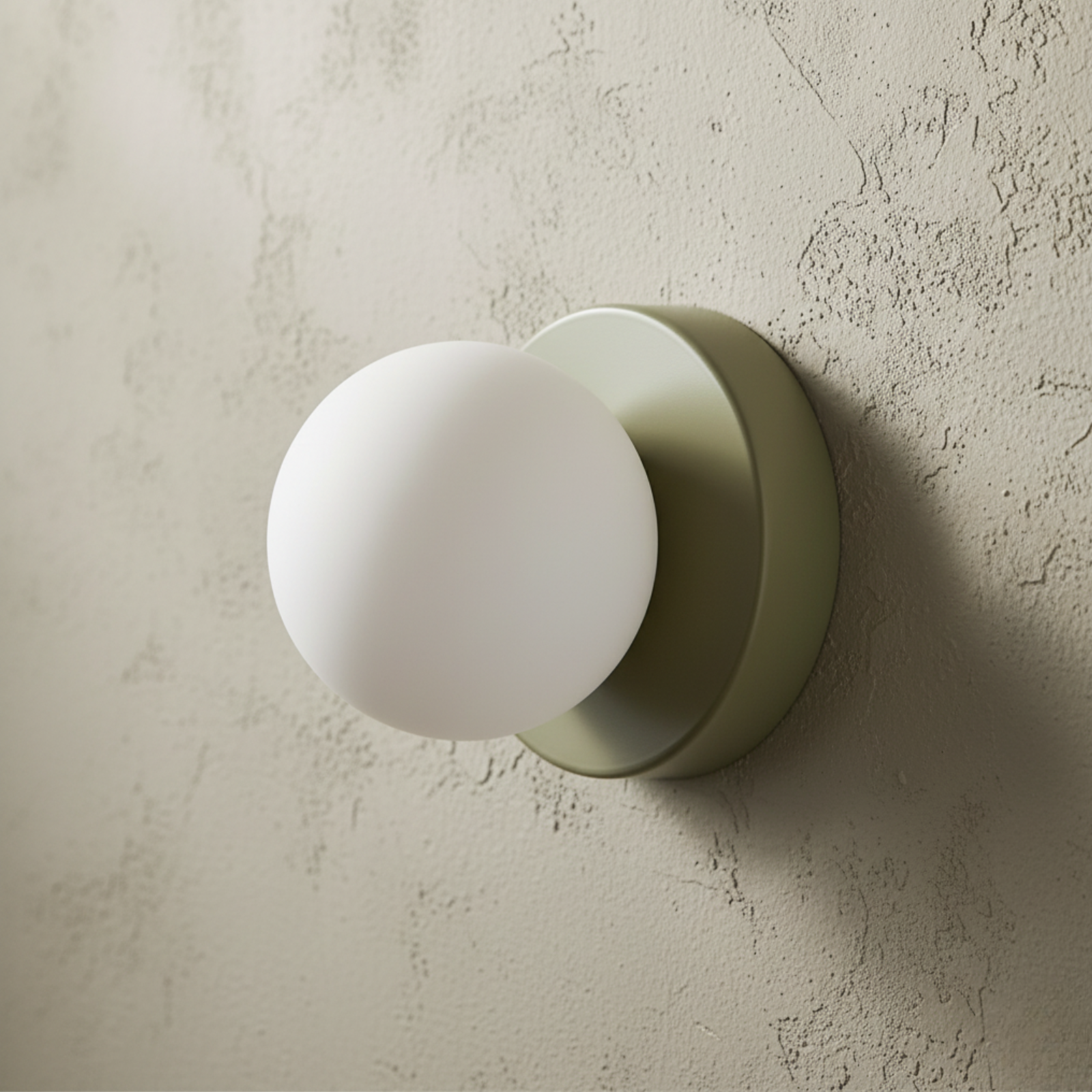 Frosted Glass Globe Wall and Ceiling Light