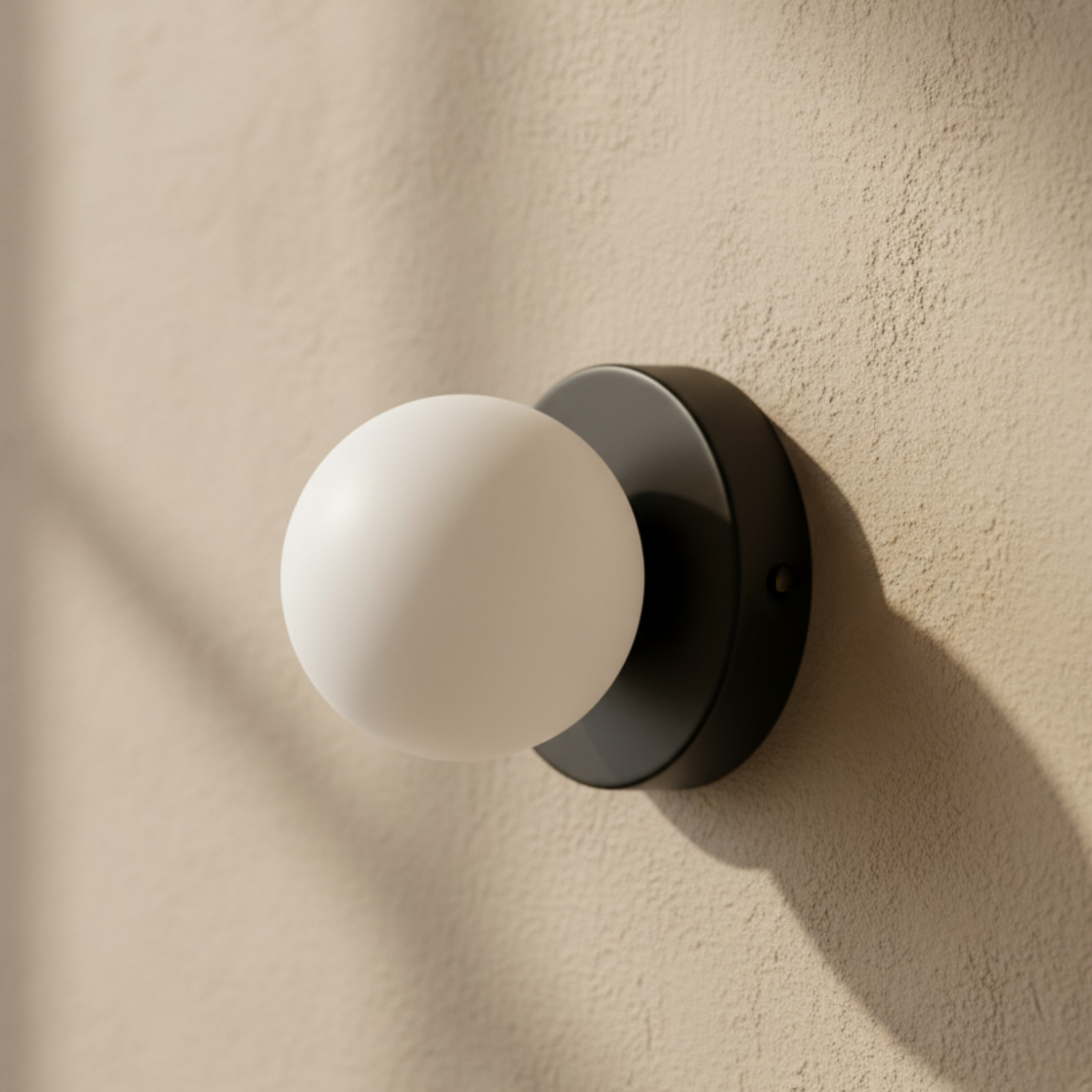 Frosted Glass Globe Wall and Ceiling Light