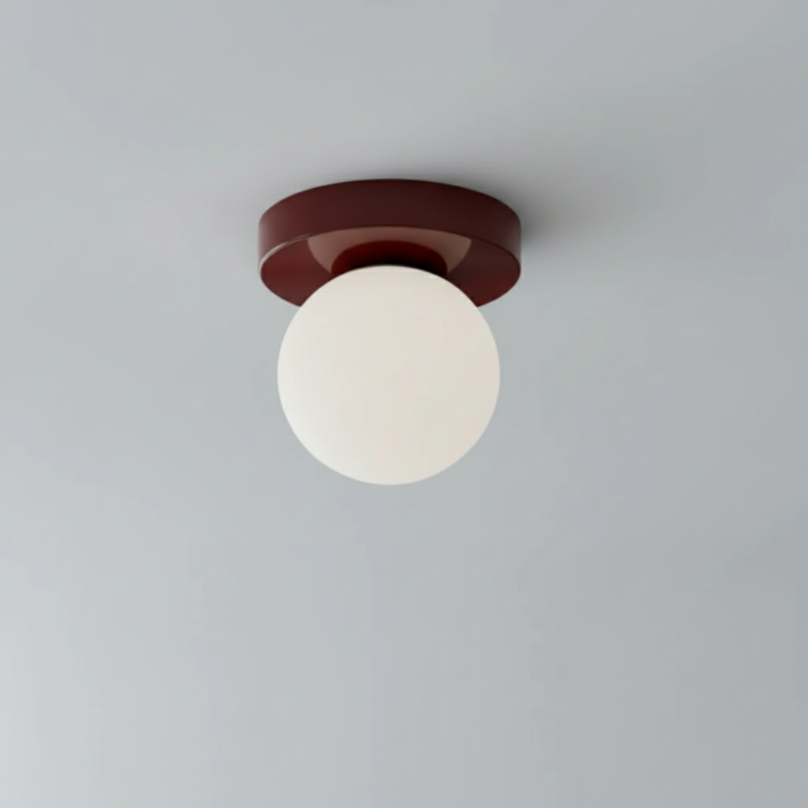 Frosted Glass Globe Wall and Ceiling Light
