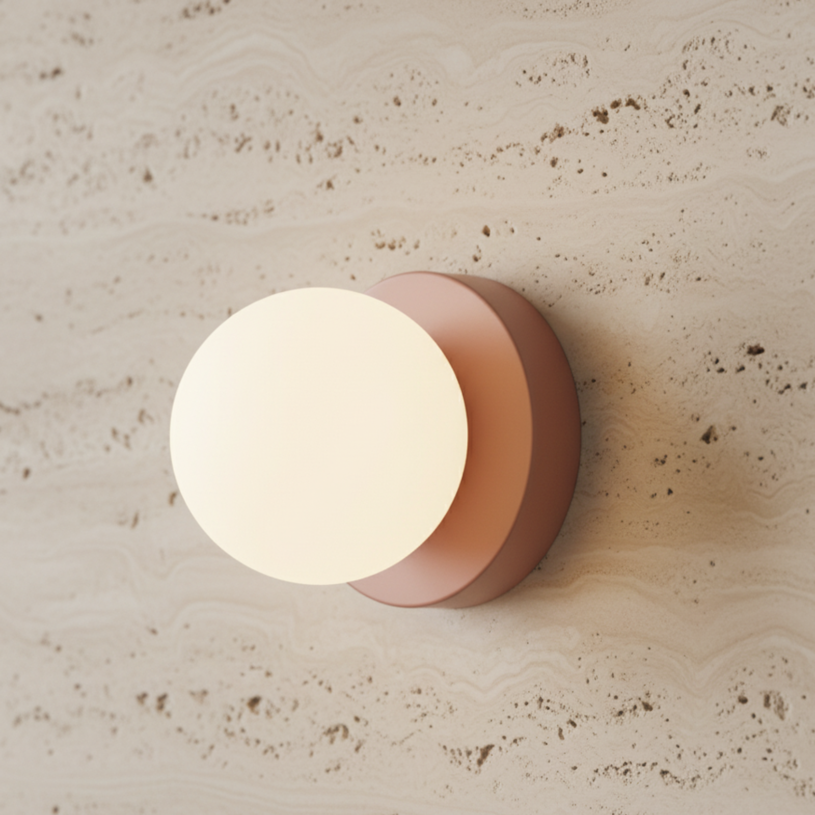 Frosted Glass Globe Wall and Ceiling Light