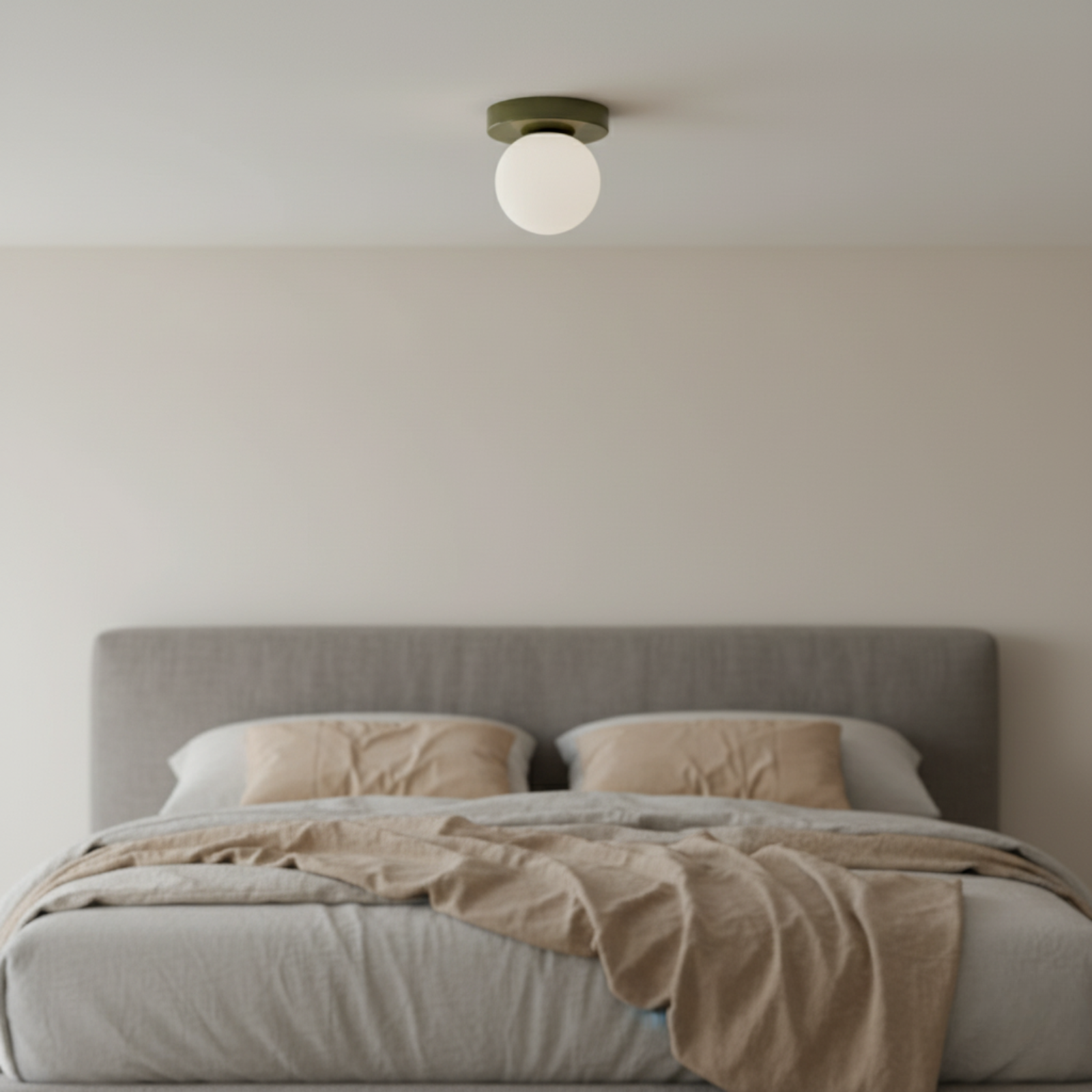 Frosted Glass Globe Wall and Ceiling Light