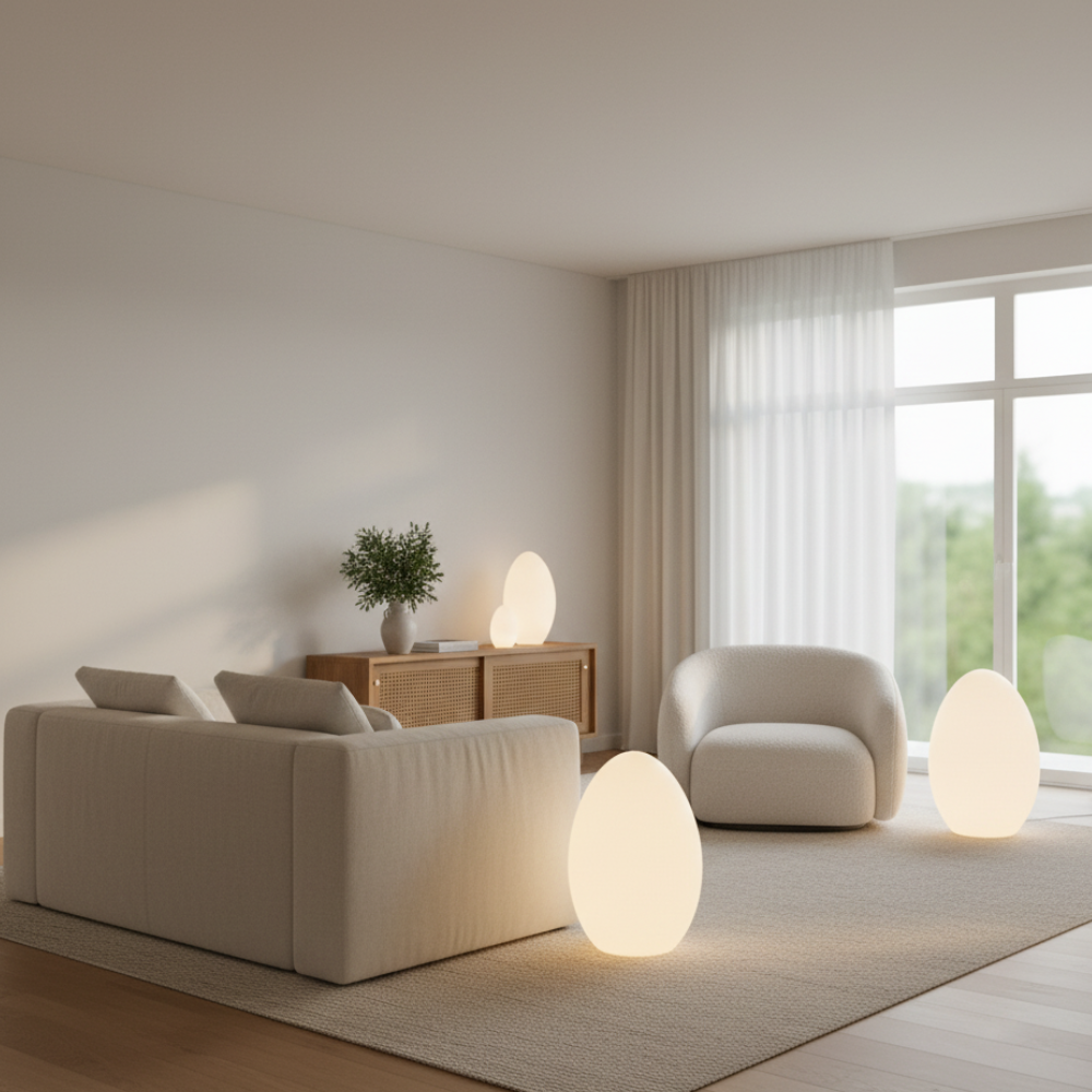Minimalist Oval Accent Light for Living Room