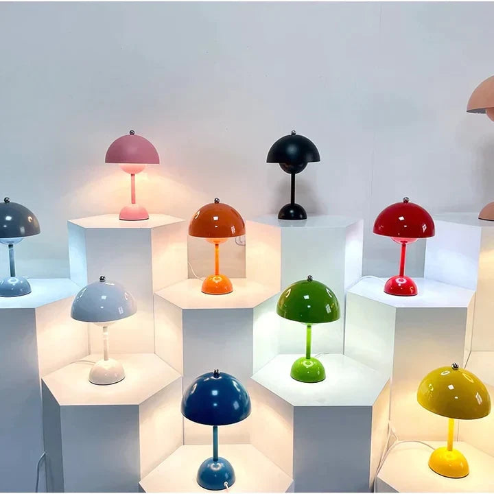 Contemporary Nordic Mushroom Table Lamp with 3 Brightness Levels