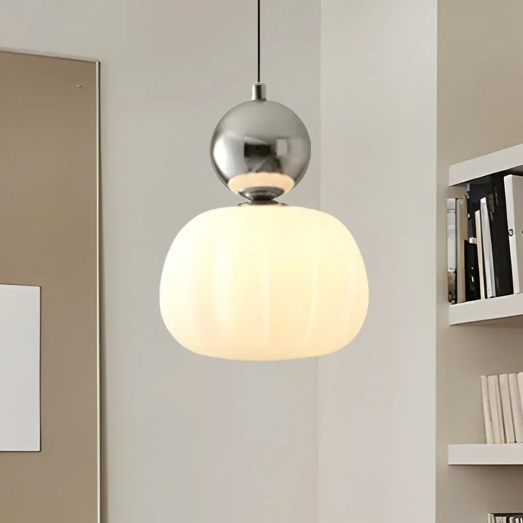 Modern Nordic LED Glass Ceiling Lamp with Adjustable Cord