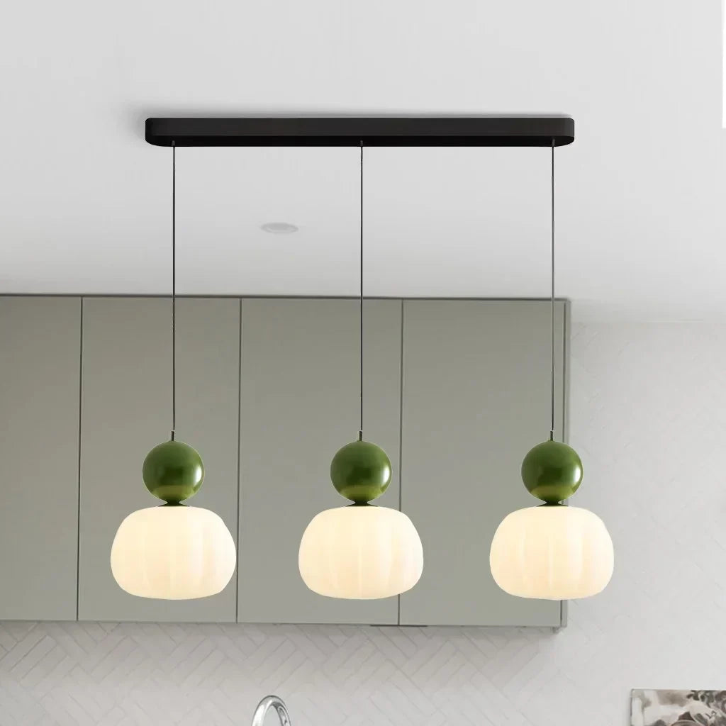 Modern Nordic LED Glass Ceiling Lamp with Adjustable Cord