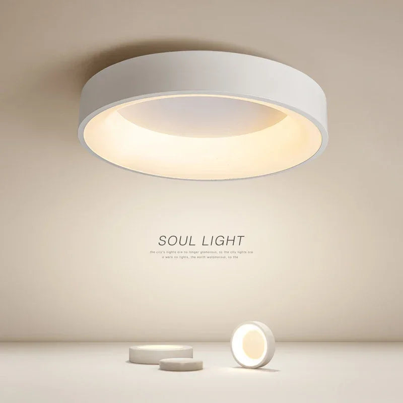 Modern Round LED Ceiling Light with Minimalist Design