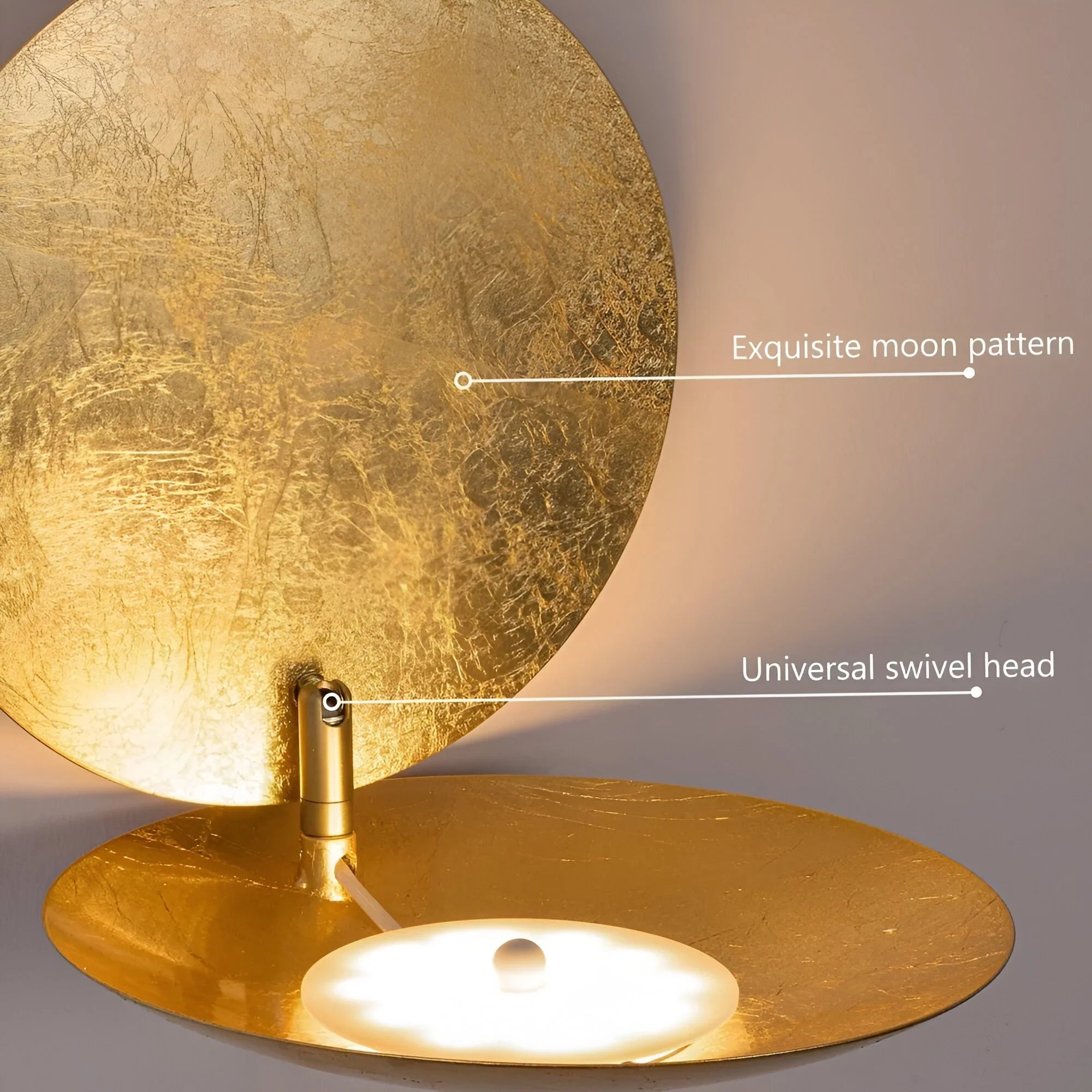 Minimalist Moon LED Wall Light for Hallways, Bedrooms and Entrances