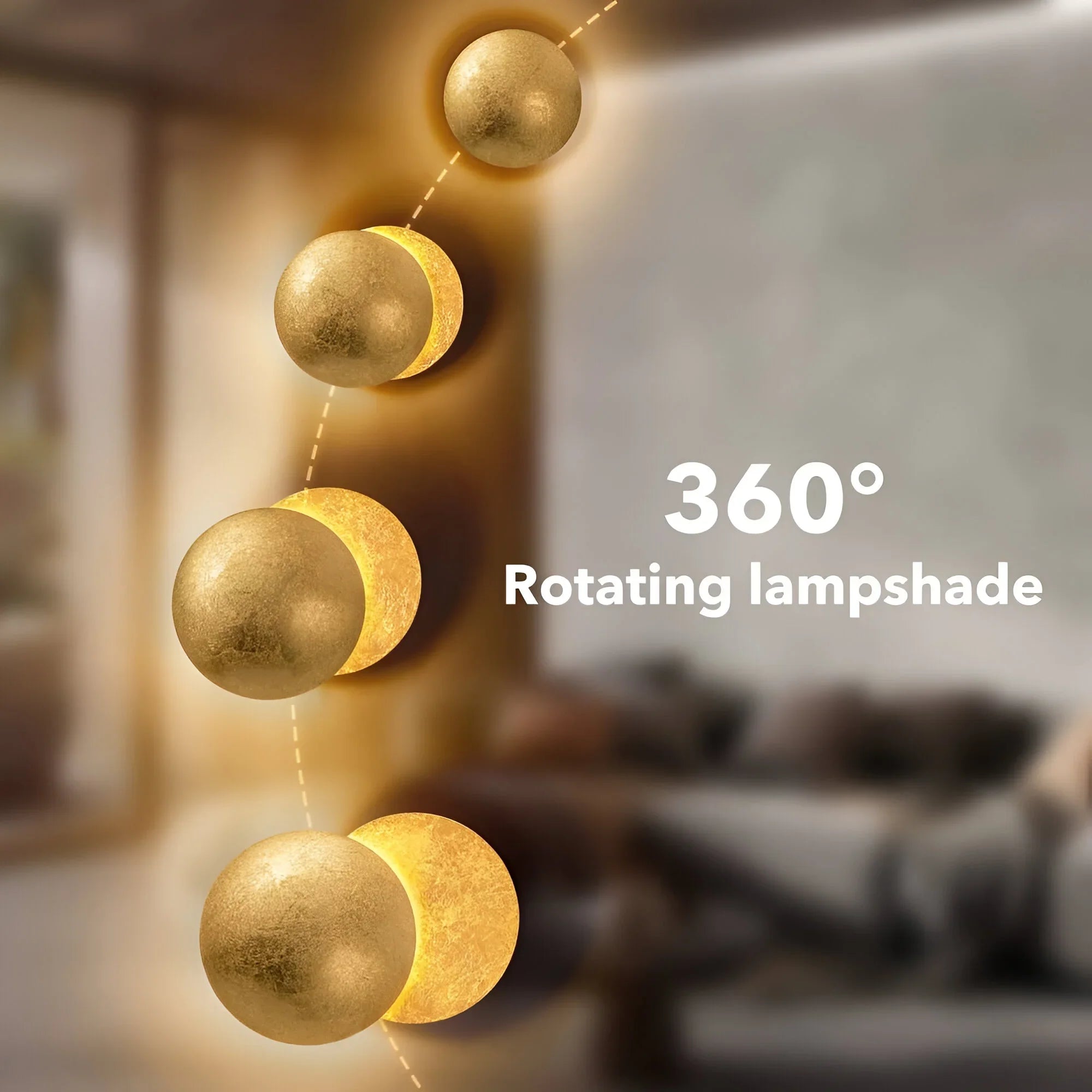 Minimalist Moon LED Wall Light for Hallways, Bedrooms and Entrances