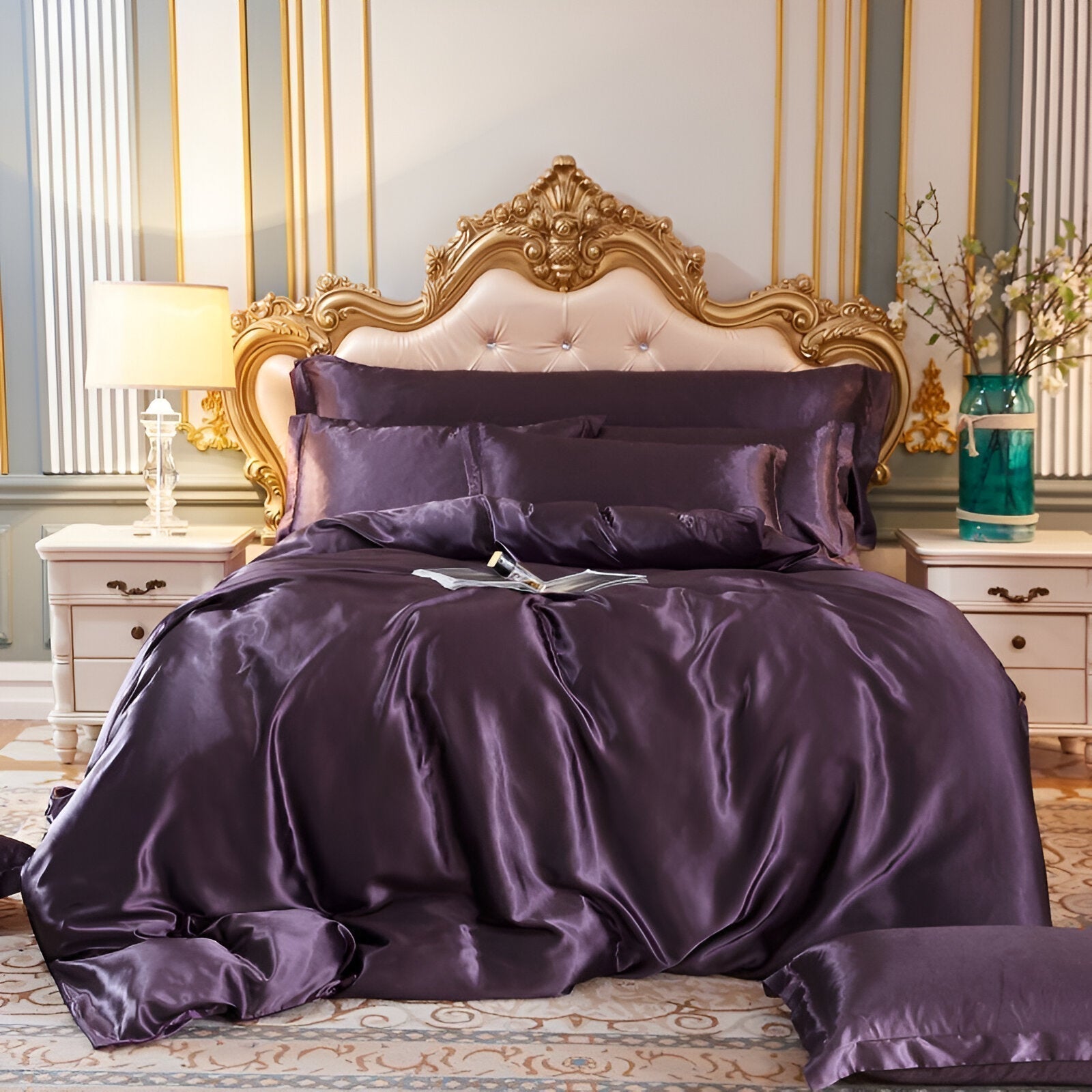 Mulberry Silk Duvet Cover with Breathable Temperature-Regulating Design