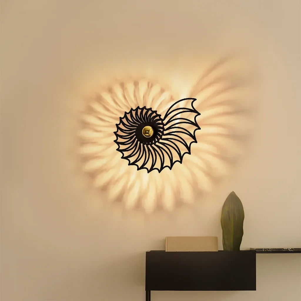 Nautilus Shell Decorative LED Wall Light