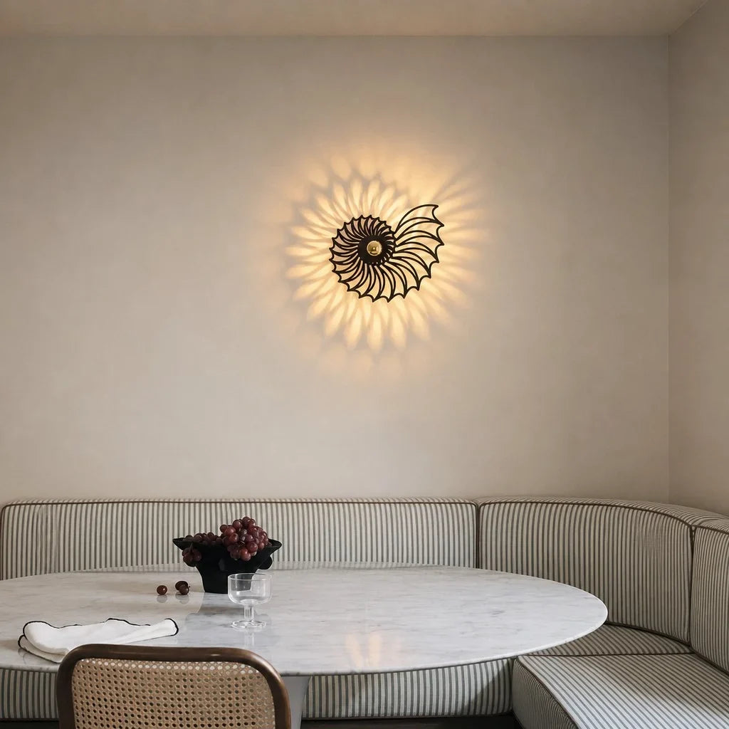 Nautilus Shell Decorative LED Wall Light