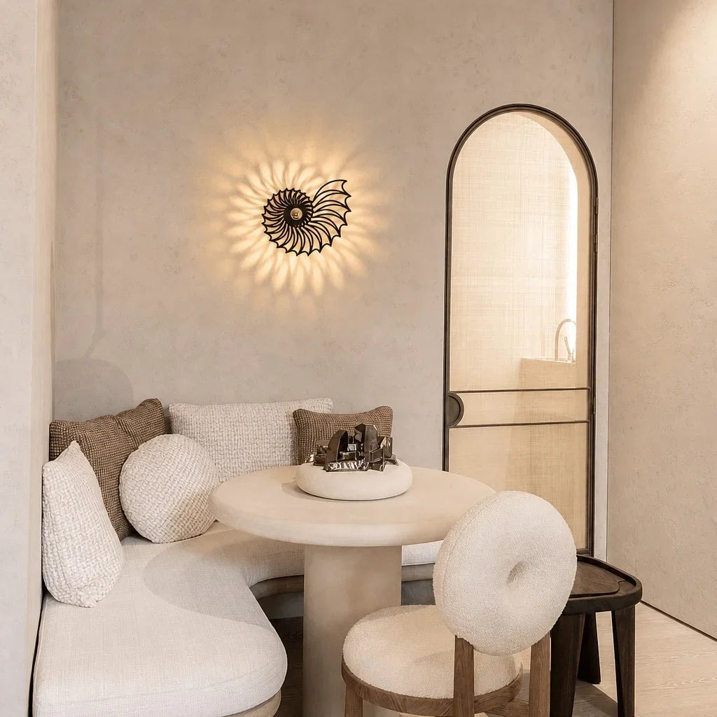 Nautilus Shell Decorative LED Wall Light