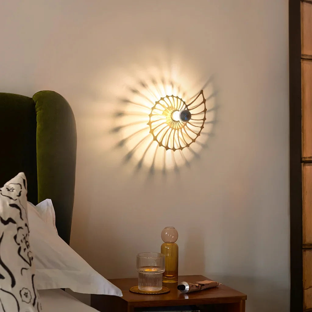 Nautilus Shell Decorative LED Wall Light