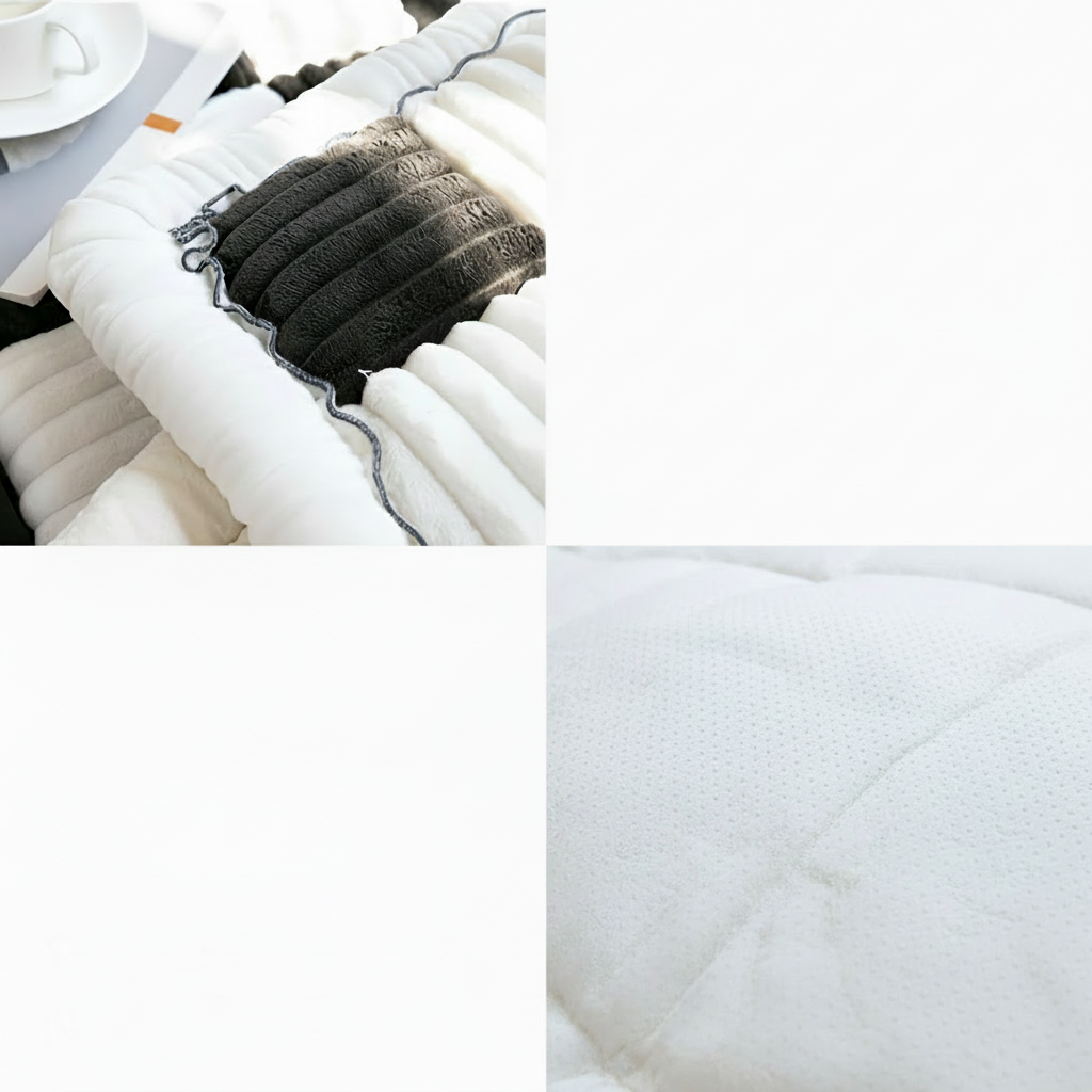 Non-Slip Checkered Plush Pet Mat
