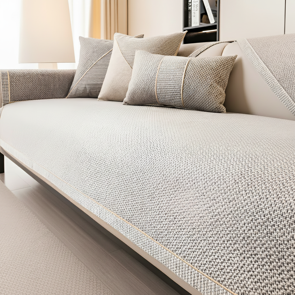 Non-Slip Textured Sofa and Cushion Cover
